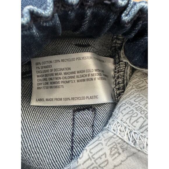 Cat and Jack Boys Dark Wash Adjustable Waist Denim Distressed Skinny Jeans Sz 6 - Picture 9 of 9